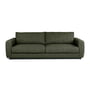 Nuuck - Bente 3-seater sofa, 230 x 100 cm, green (Melina Inner Green 1242)