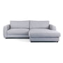 Nuuck - Bente Sofa, Chaise R, 234 x 175 cm, light gray (Melina Grey Breeze 1240)