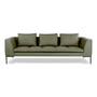 Nuuck - Rikke 3-seater sofa, 244 x 106 cm, green (Enna Sage Green 1063)