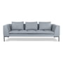 Nuuck - Rikke 3-seater sofa, 244 x 106 cm, light gray (Enna Soft Grey 1062)