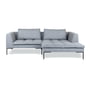 Nuuck - Rikke Sofa, Chaise R, 246 x 170 cm, light gray (Enna Soft Grey 1062)