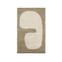Ferm Living - Lay Doormat, 50 x 70 cm, dark taupe / off-white