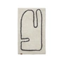 Ferm Living - Lay Doormat, 50 x 70 cm, off-white / coffee