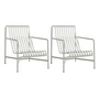 HAY - Palissade Lounge Chair High , light gray (set of 2)