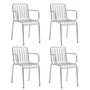 HAY - Palissade Armchair, hot galvanized (set of 4)