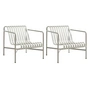 HAY - Palissade Lounge Chair Low , light gray (set of 2)