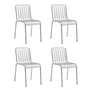 HAY - Palissade Chair, hot galvanized (set of 4)