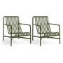 HAY - Palissade Lounge Chair High , olive (set of 2)