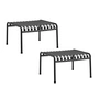 HAY - Palissade Ottoman, anthracite (set of 2)