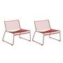 HAY - Hee Lounge Chair , rust (set of 2)