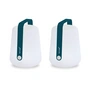 Fermob - Balad Battery LED lamp, H 25 cm, acapulco blue (set of 2)