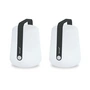 Fermob - Balad Battery LED lamp, H 25 cm, anthracite (set of 2)