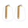 Fermob - Balad Battery LED lamp, H 25 cm, bamboo (set of 2)