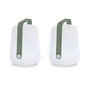 Fermob - Balad Battery LED light, H 25 cm, cactus (set of 2)