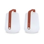 Fermob - Balad Battery LED lamp, H 25 cm, ocher red (set of 2)