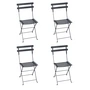 Fermob - Bistro Metal folding chair, anthracite (set of 4)