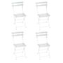 Fermob - Bistro Folding chair metal, cotton white (set of 4)