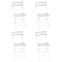Fermob - Bistro Metal folding chair, cotton white (set of 4)