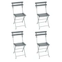 Fermob - Bistro Metal folding chair, thunder grey (set of 4)