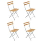 Fermob - Bistro Folding chair Naturel, lapilli gray (set of 4)