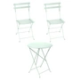 Fermob - Bistro Folding table + 2 folding chairs, gletsch mint