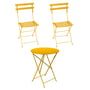 Fermob - Bistro Folding table + 2 folding chairs, honey