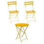 Fermob - Bistro Folding table + 2 folding chairs, honey