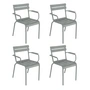 Fermob - Luxembourg Armchair, lapilla gray (set of 4)