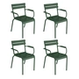Fermob - Luxembourg Armchair, cedar green (set of 4)