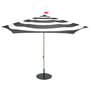 Fatboy - Stripesol Set parasol Ø 350 cm anthracite + stand black