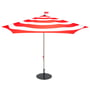 Fatboy - Stripesol Set parasol Ø 350 cm red + stand black