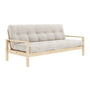 Karup Design - Knob sofa bed 130 x 190 cm, natural pine / ivory (510)