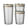 Koziol - PRINCE SET OSLO Storage jar set, nature desert sand (set of 3)