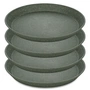 Koziol - Connect Plate Ø 20. 5 cm, nature ash grey (set of 4)