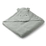 LIEWOOD - Augusta Junior towel with hood, Hippo, dove blue