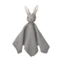 LIEWOOD - Milo knitted cuddle cloth, rabbit, organic cotton, grey melange