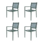 Fiam - Aria stacking chair, sage (set of 4)