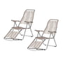 Fiam - Deck chair Spaghetti , frame aluminum / cover taupe (set of 2)