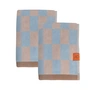 Mette Ditmer - Retro Guest towel, 40 cm x 55 cm, light blue (set of 2)