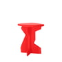 OUT Objekte unserer Tage - Fels Stool, solid ash, lacquered, bright red