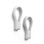 Zone Denmark - Loop Magnetic towel rail, soft gray (set of 2)