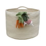 Lorena Canals - Storage basket, Veggies, natural / orange