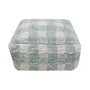 Lorena Canals - Vichy Pouf, 40 x 40 cm, sage blue