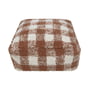 Lorena Canals - Vichy Pouf, 40 x 40 cm, toffee