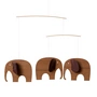 Flensted Mobiles - Elephants meeting mobile, baby, teak wood