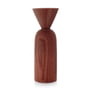 applicata - Shape Cone Vase, smoked oak