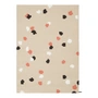 myfelt - Terra Sand Felt ball rug, 180 x 260 cm, beige / white / coral / anthracite