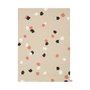 myfelt - Terra Sand Felt ball rug, 120 x 170 cm, beige / white / coral / anthracite