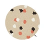 myfelt - Terra Sand Felt ball rug, Ø 90 cm, beige / white / coral / anthracite