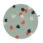 myfelt - Terra Ocean Felt ball rug, Ø 180 cm, turquoise / red / beige / gray